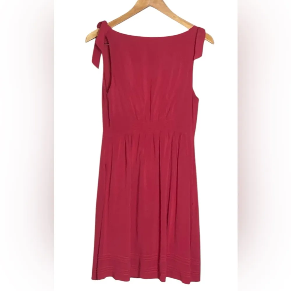 Maeve by Anthropology Red Cowl Neck Sleeveless Midi Dress - Image 3