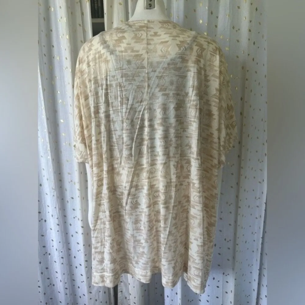 Panhandle NWOT Women's Embroidered Aztec BOHO Duster Kimono Style Cardigan L XL - Image 5