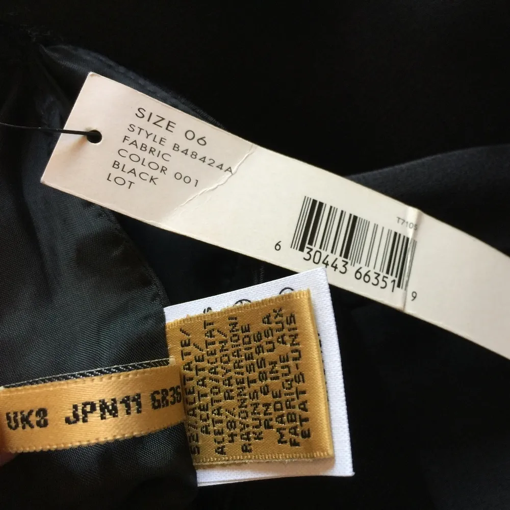 NEW * DKNY women's size 6 silky high waist formal party pants 26x31 NWD defects - Image 4