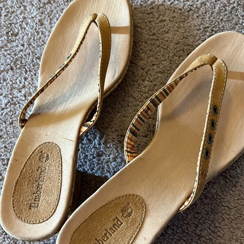 Timberland New  cork heeled sandals 10 - Image 9