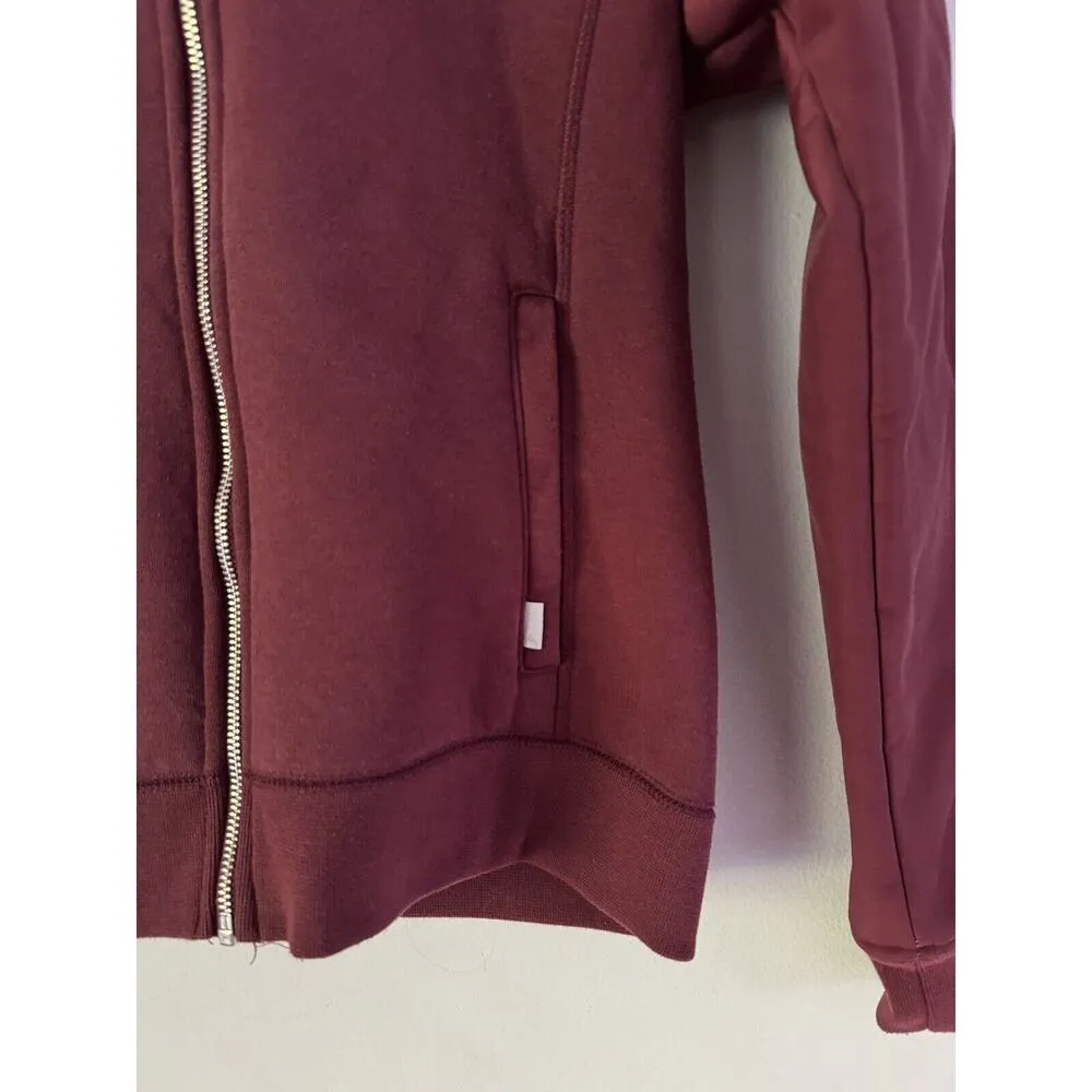 Burton Purple Sherpa Lined Full Zip Hoodie Sweatshirt Women’s Size Small - Image 4