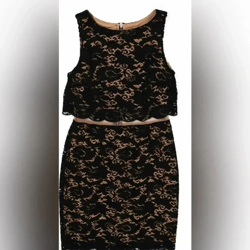 NWT Bailey 44 Women's Desert Moon Lace Zip Back Dress sz 8 - Image 2