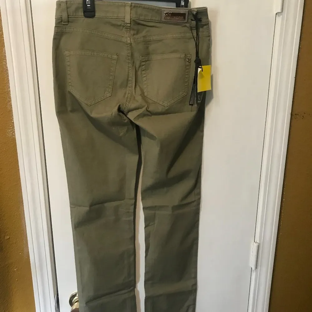 Camouflage AR & J. women's size 26 US (40 IT) army green patterned JULIE R pants - Image 3