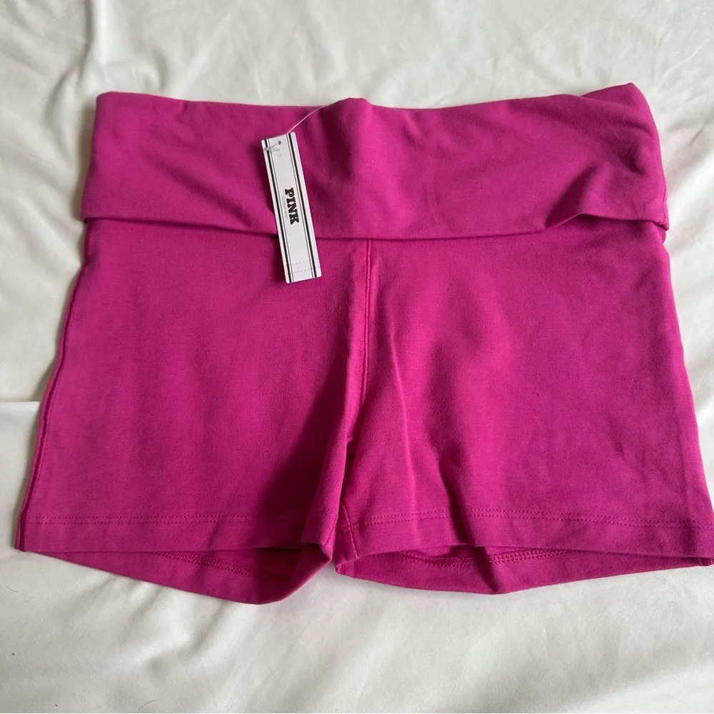 Y2K PINK Victoria Secret YOGA SHORTIE SHORTS - Image 2