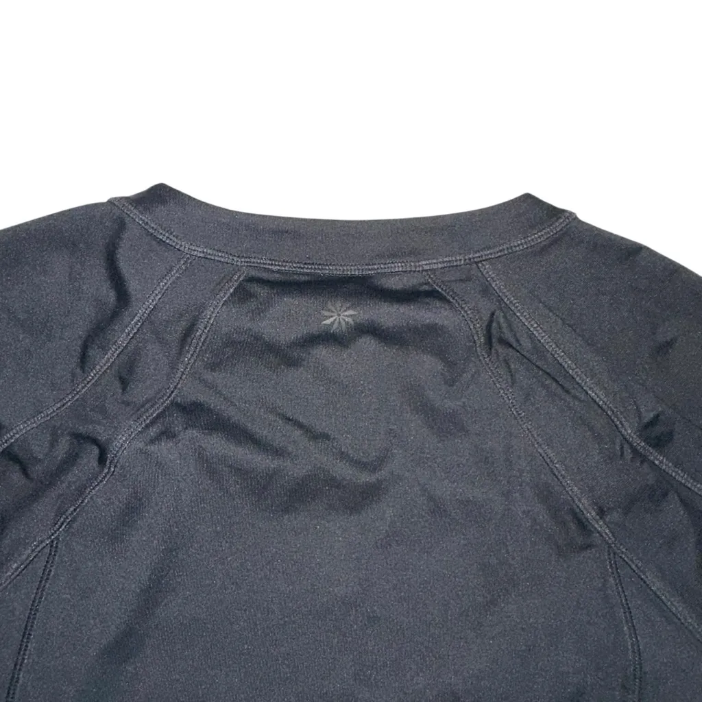 Athleta Sun Shield One Piece Long Sleeve Zip Up Black Rashguard LARGE - Image 8