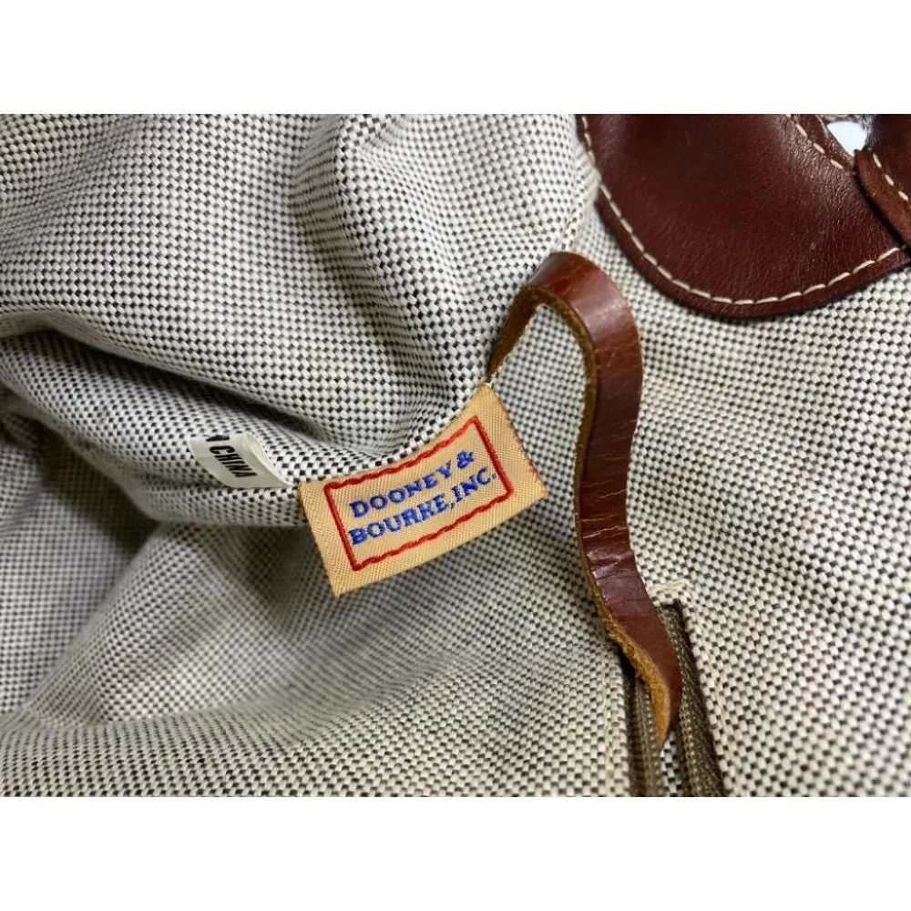 DOONEY & BOURKE Tan Brown Medium Size Doctor Bag - Image 13