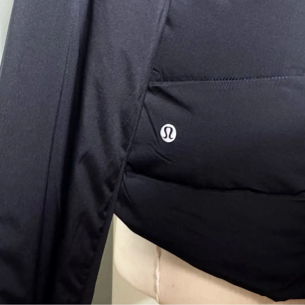 Lululemon  Down For It All Jacket Winter Coat Black Size 12 - Image 9