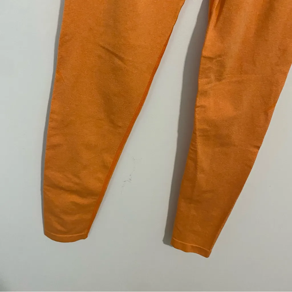 NVGTN Sunset Orange Contour Seamless Leggings size Small - Image 10