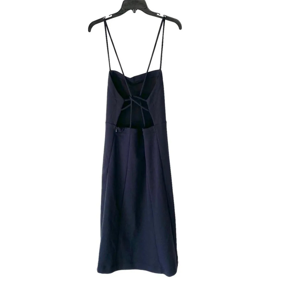By Anthropologie Strappy Open Back Stretch Midi Dress size medium - Image 7