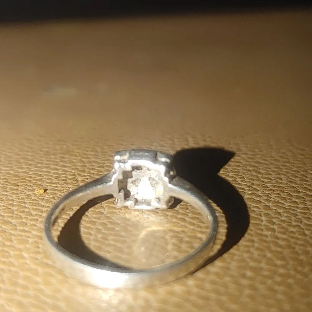 Art Deco Ring Vintage Filigree Sterling Silver Floral Intricate Detailed Danity - Image 6