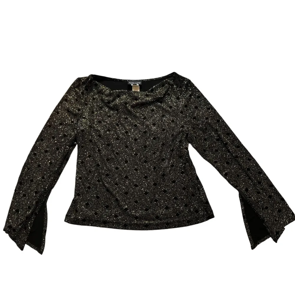 Xscape by Joanna Chen Gold Beaded Stretch Top - Image 6