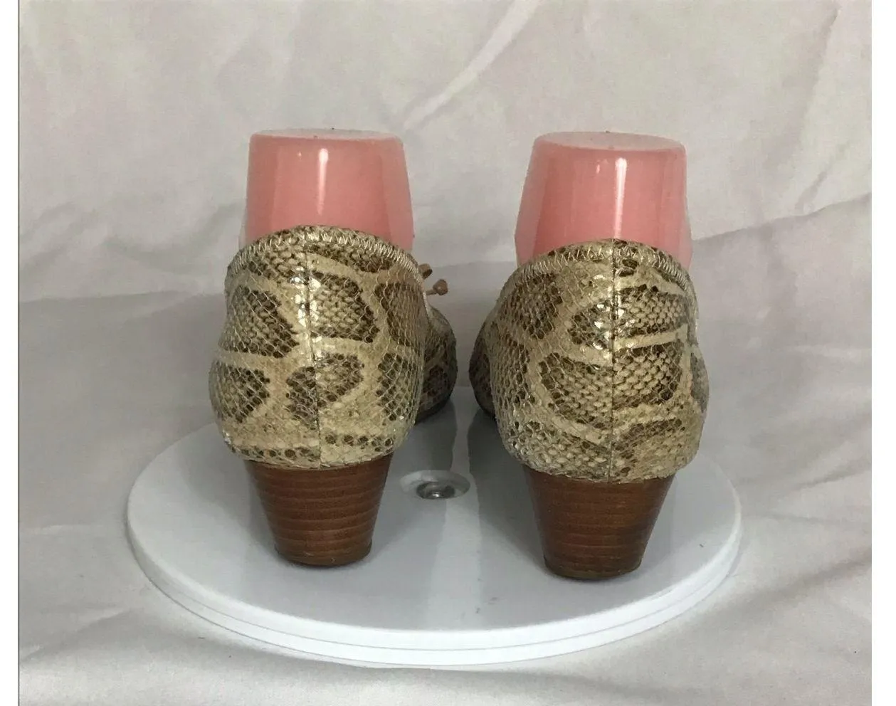 Cole Haan  Nike Air Tali  Wedge  Ballet Snake Print Slip On Shoes Sz.8 Tan EUC - Image 3