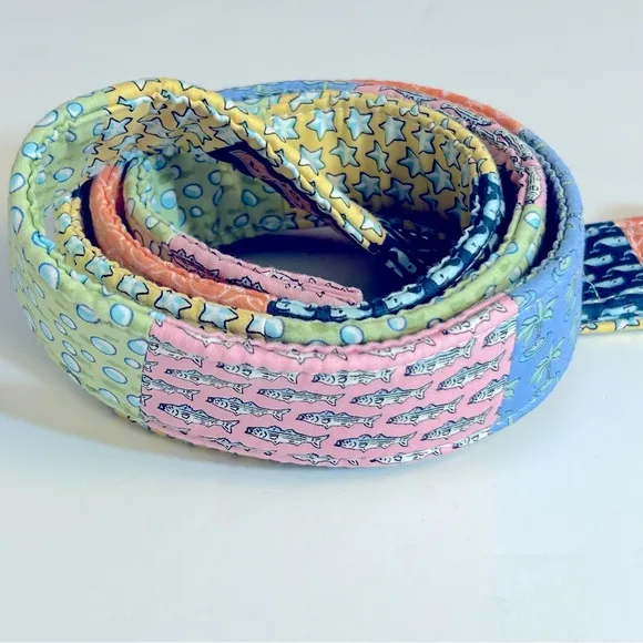 Vineyard Vines Women's Patchwork Belt‎ Size L - Image 4