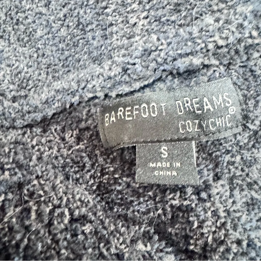 Barefoot Dreams CozyChic Aran Cable Long Button Cardigan Midnight Multi Small - Image 8