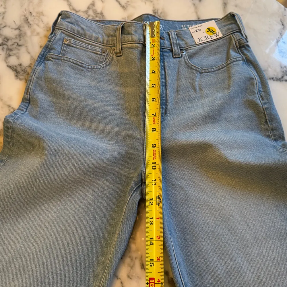 New JCREW Sz 25T High-Rise Slim-Wide Jeans 1996 Semi-Stretch Ella Wash - Image 8