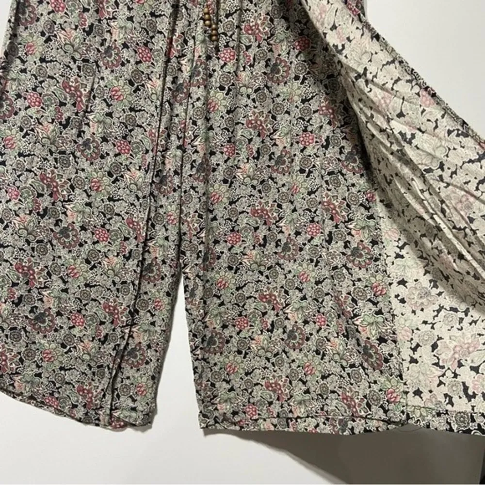 Ralph Lauren Denim & Supply Floral Culotte Wrap Skirt Wide Leg Pants Sz Large - Image 5