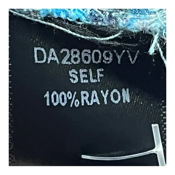 Aakaa Floral Dolman Sleeve Mini‎ Tie Waist Multicolor Swing Dress Women Size XL - Image 11