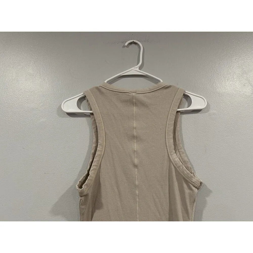 Skims Bodycon Ribbed Tank Dress in Stone Large L NWOT - Image 4