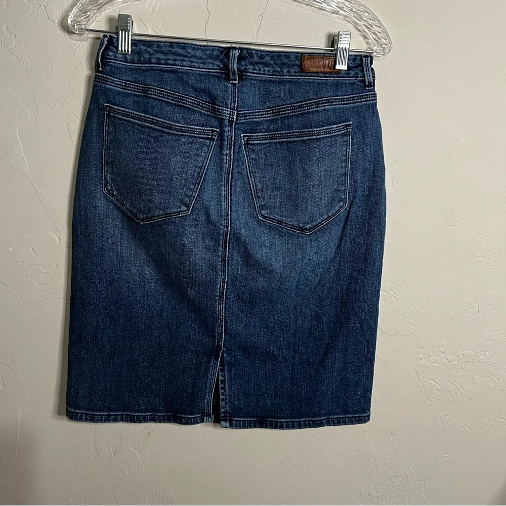 Lands' End Denim Blue Pencil Skirt - Image 8