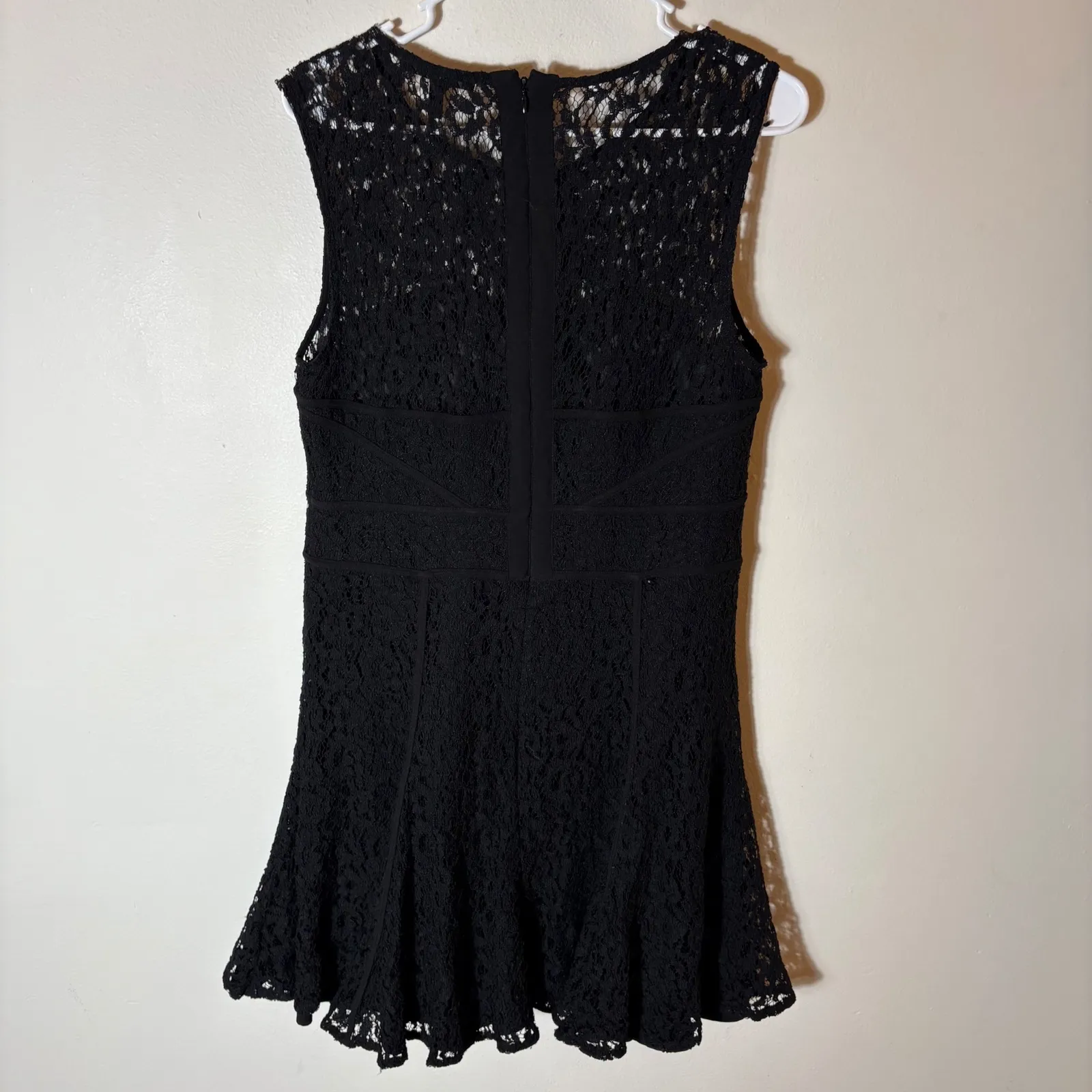 Victoria's Secret Black Lace Fit and Flare‎ Dress Size 12 - Image 7