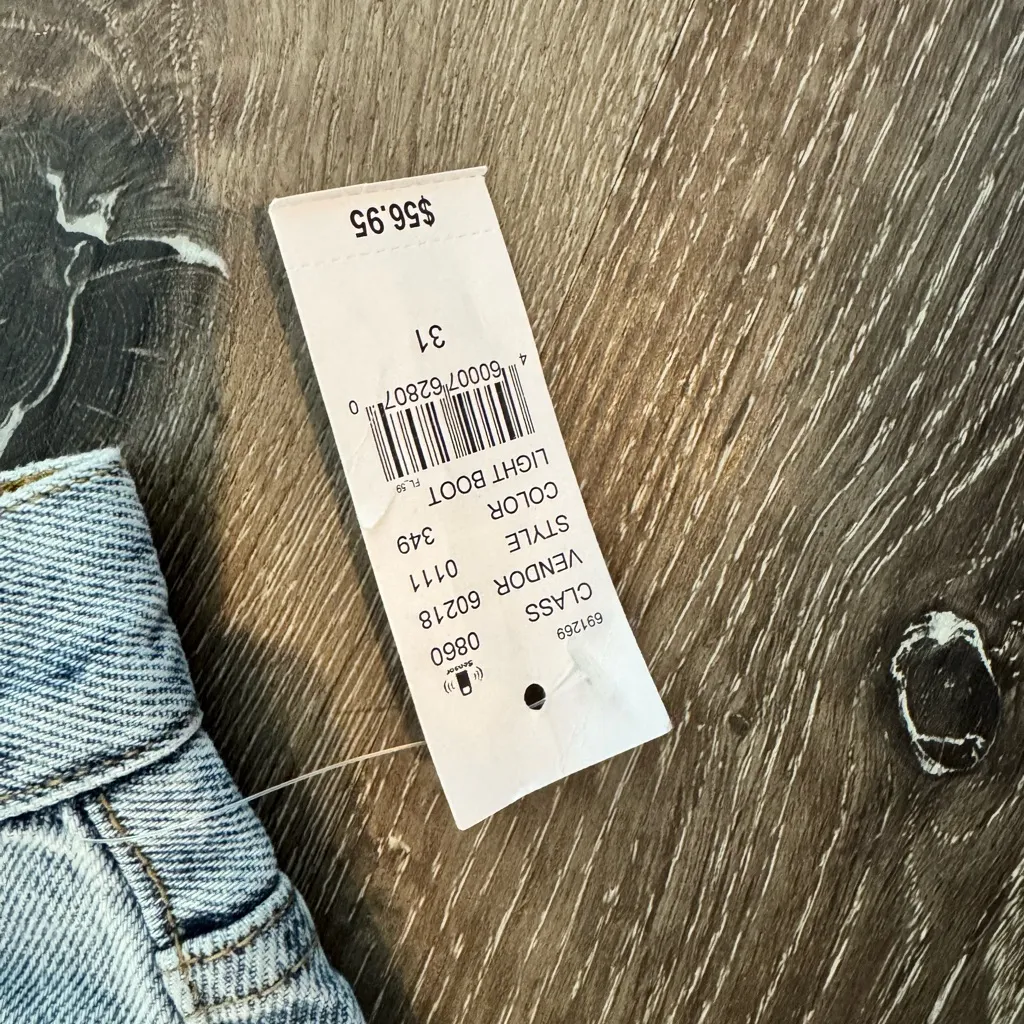 PacSun High Rise Bootcut Jeans Light Wash Size 31 NWT - Image 4