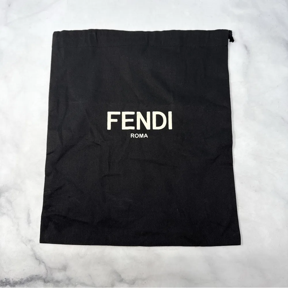 FENDI Ice Heel Calf Hair Leather Loafer Platform Wedge Avant Garde Goth Black 36 - Image 11