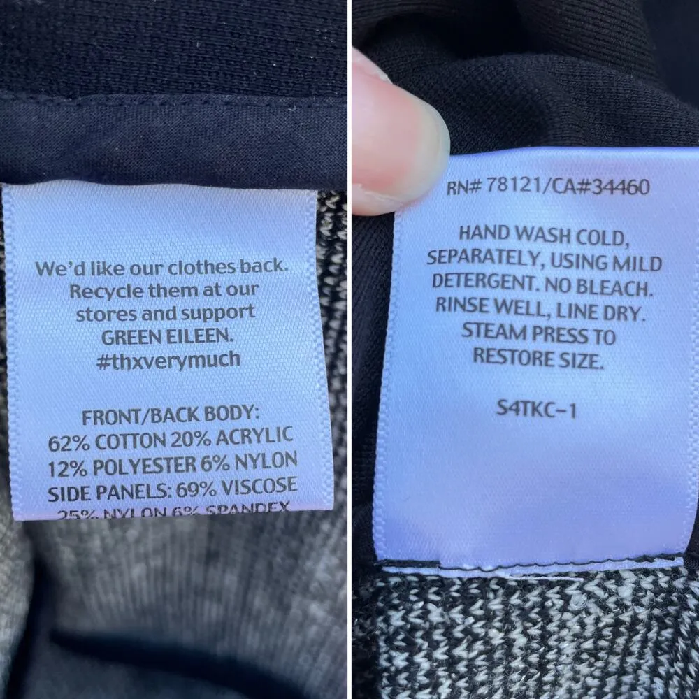 Eileen Fisher Boucle Tweed Sheath Dress With Ponte Panels L - Image 6