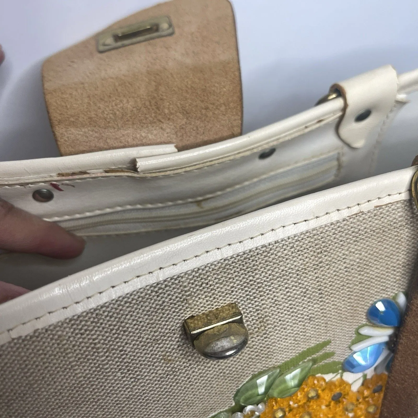 Vintage 1960s Enid Collins Of Texas Purse Handbag Horn Of Plenty Cornucopia - Image 6