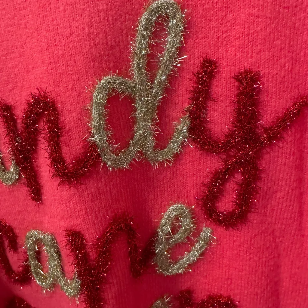 Christmas Sweater Ugly/Cute Pink Candy Cane Queen Size L by Gilli Size L - Image 4