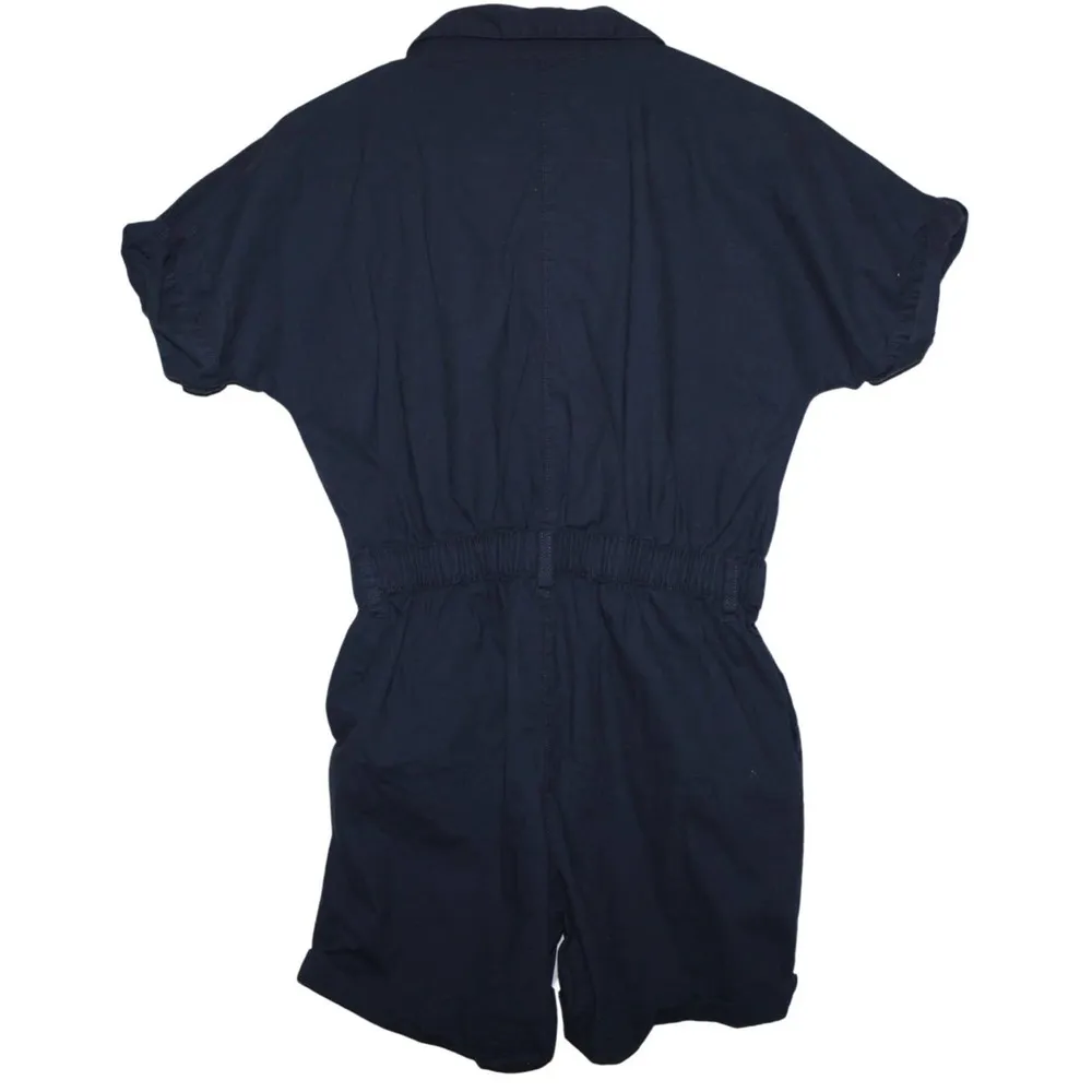 Women's Free Assembly Blue Cotton Spandex Short Sleeve Casual Romper XL / 14 - Image 2