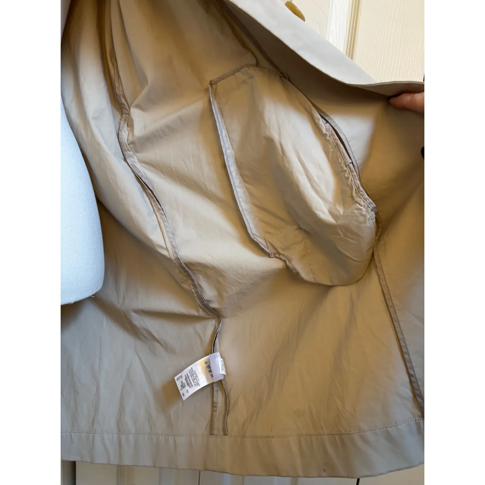 Brooks Brothers Classic Trench Overcoat Size 4 with Belt MSRP $400 - Image 11