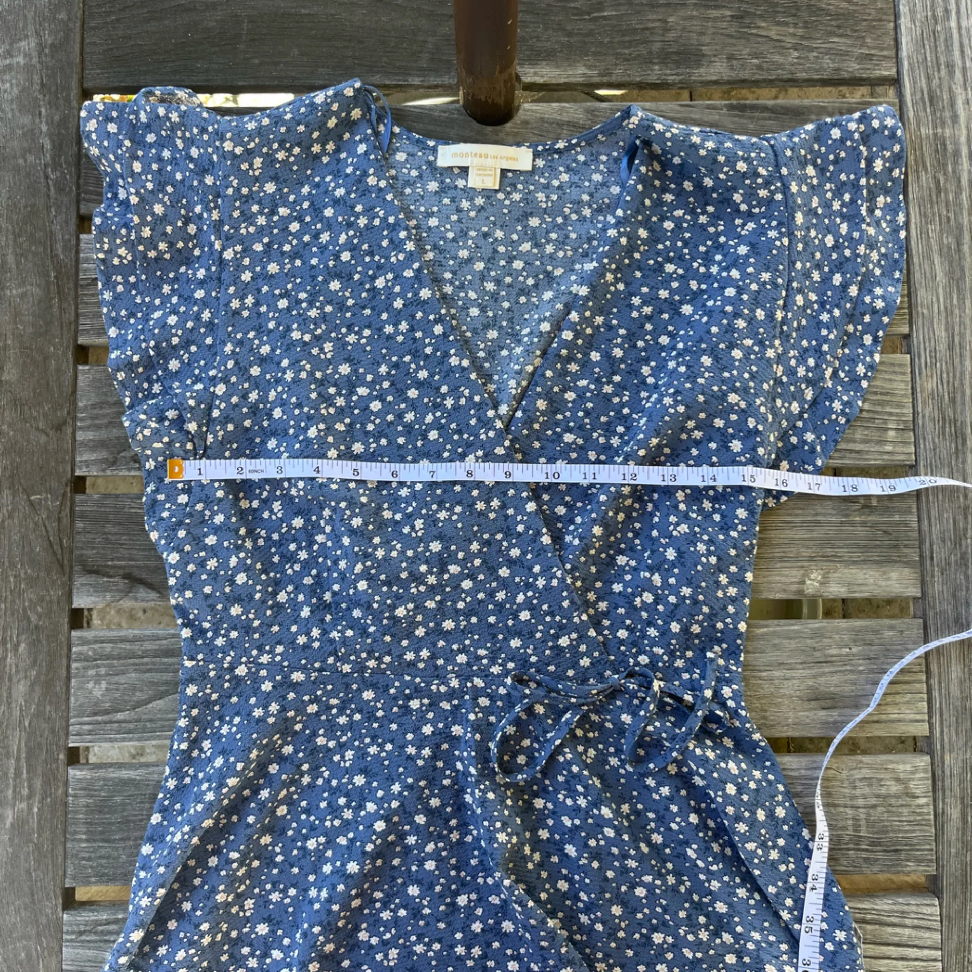 Monteau Navy Floral Blouse - Image 5