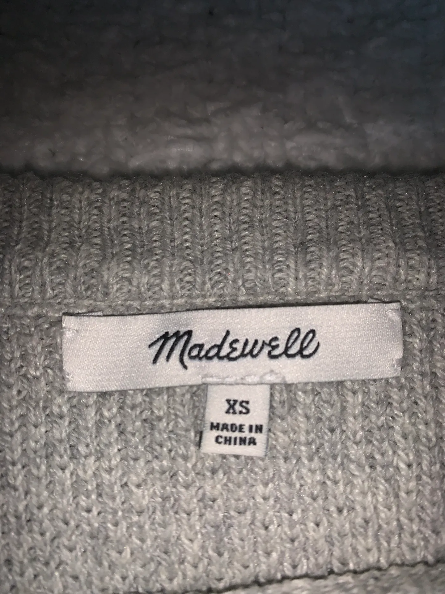 Grey Cross Back Sweater Size XS Like New - Image 2