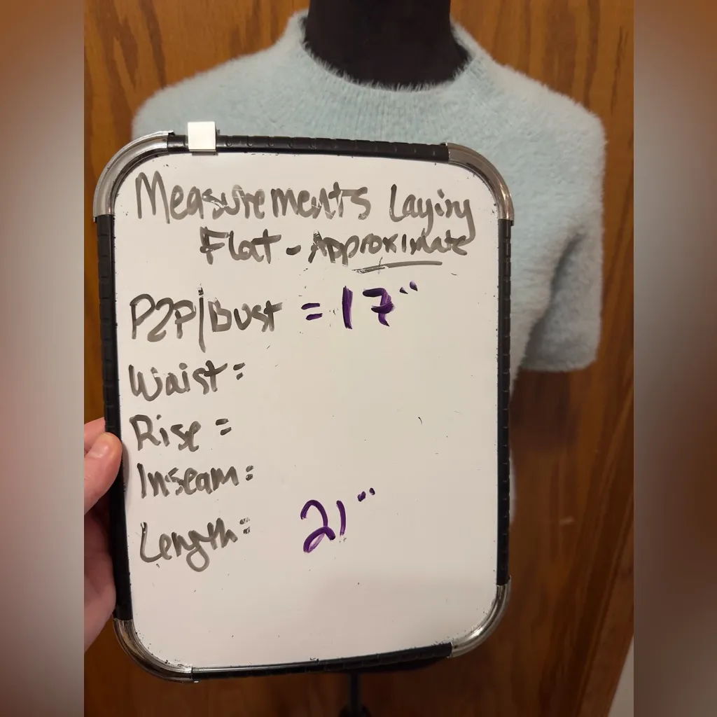 Anthropologie Pilcro Eyelash Baby Sweater Tee in Blue size Medium - Image 4