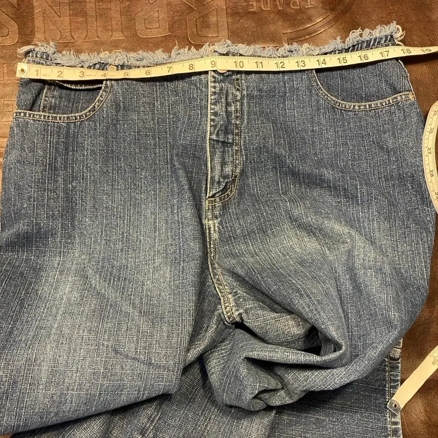 Mountain Lake Jean Company Raw Edge Womens 14 Jeans Flare 100% Cotton‎ 80's Blue - Image 14