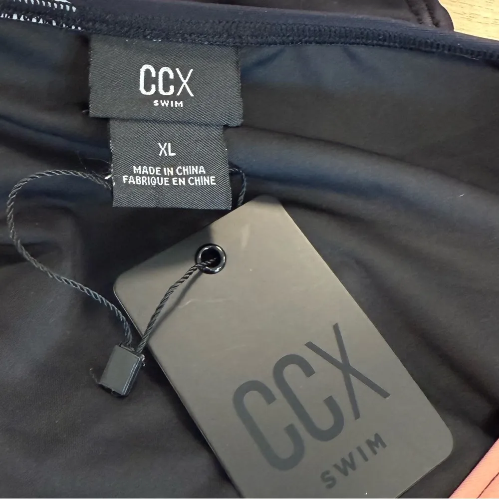 CCX Swimsuit Floral One Piece Cutouts Knotted Monokini XL New Pink - Image 4