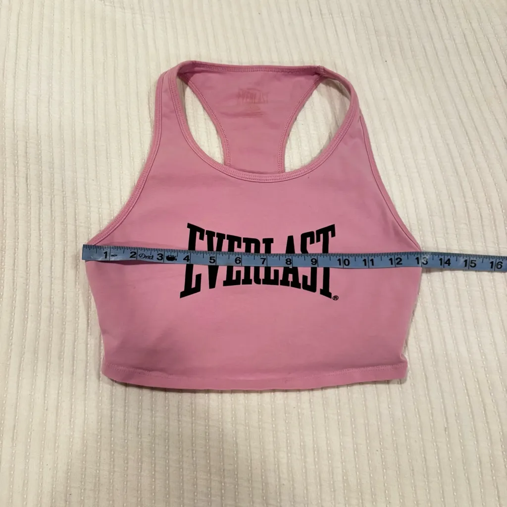 Everlast Pink Forever 21 Racerback Baby Pink Sports Bra Built-in Bra Size Small - Image 7