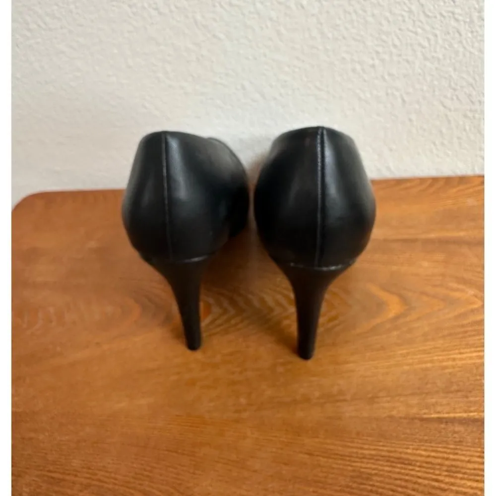 Women's Justfab Black 4" Stiletto Heel Black Shoes Size 8.5 Sku 2714 - Image 10