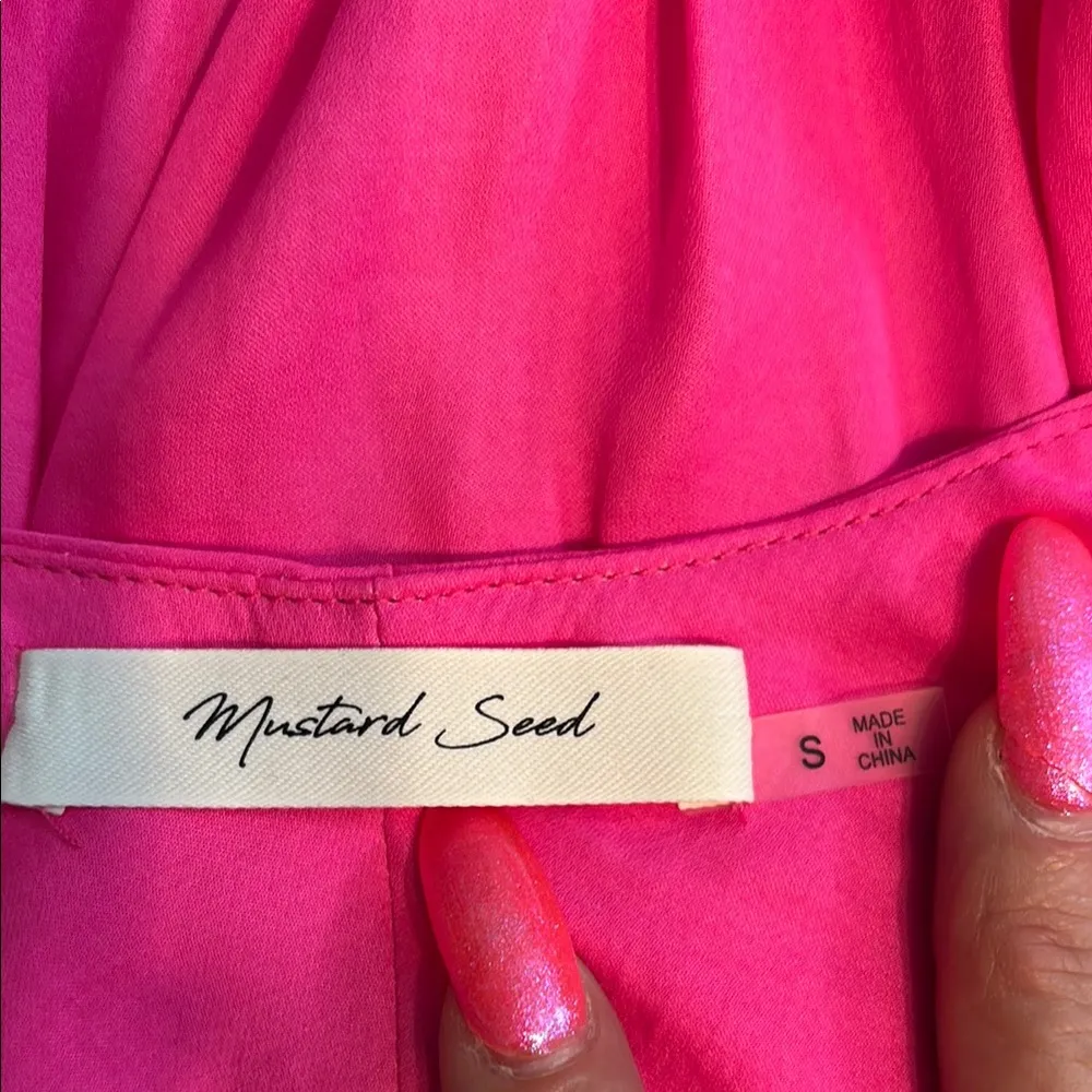 Mustard Seed Pink Dolman Sleeve Wrap Blouse - Image 13