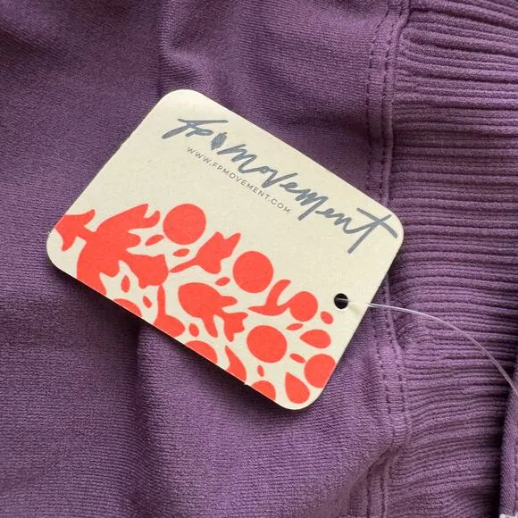 Free People Movement‎ Plum Seamless Bodysuit Jumpsuit Leggings Athleisure Size M Purple - Image 11