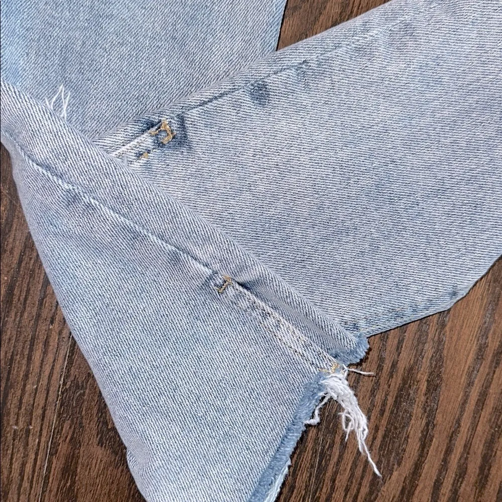 Kensie the Kelsey Light Blue high rise skinny Frayed Hem Jeans size 6/28 - Image 8