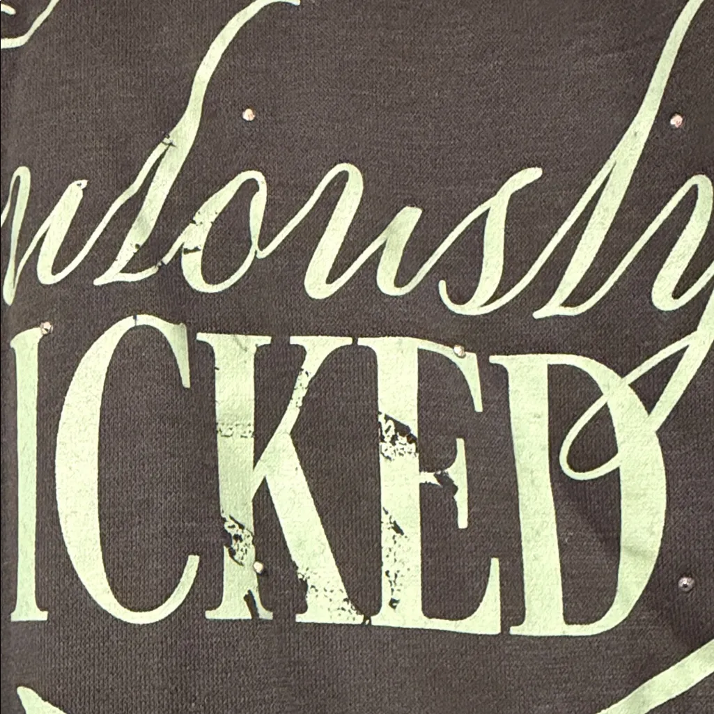 Target wicked Black and Green Hoodie large - Image 3