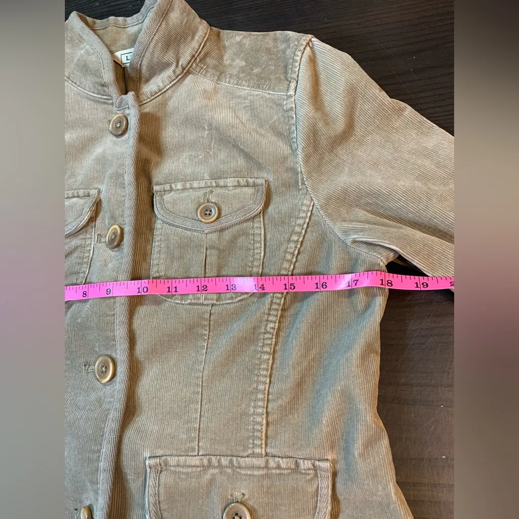 L.L.Bean‎ Corduroy Jacket Women’s Small Petite Brown Blazer Coastal Prep Boho Size undefined - Image 9