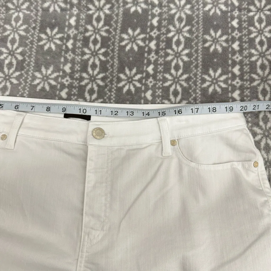 Talbots Slim Ankle White Jeans Size 18W‎ Petite - Image 9