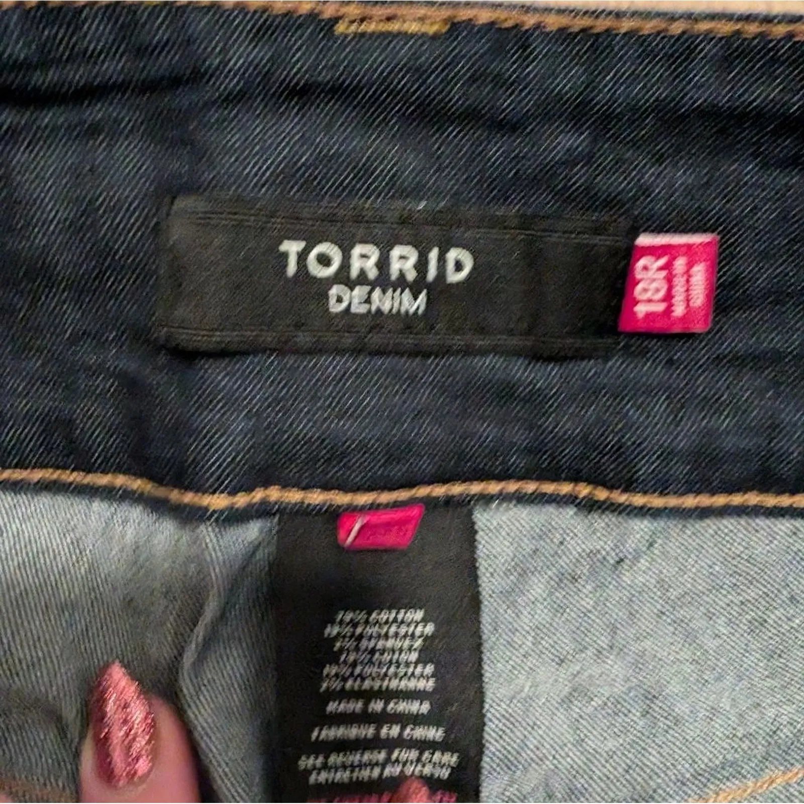 Torrid  Plus 18 2X High Rise Slim Boot Dark Wash Jeans EUC - Image 3