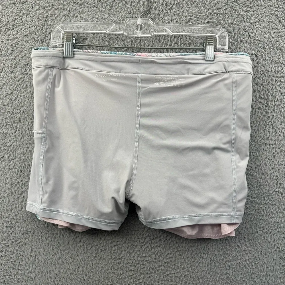 Outdoor‎ Voices Skirt Skort Athletic Tennis Activewear Pink Blue Women's Large - Image 4