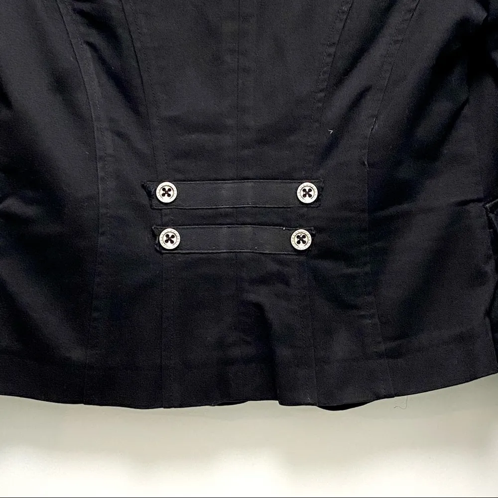 Cabi 329 Military Inspired Twill Jacket Black Women’s Size 2 - Image 6