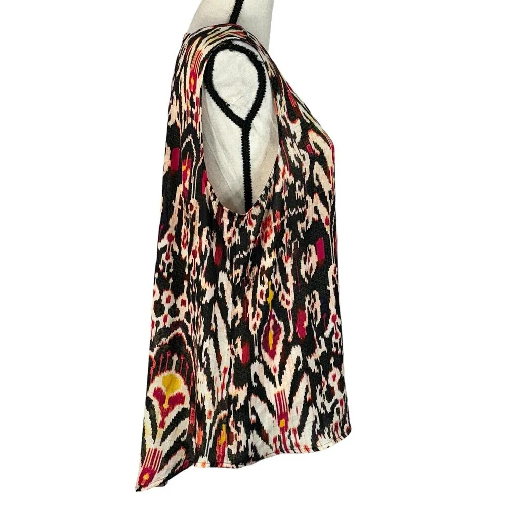 A.N.A. X-Large Tank Top Sleeveless Lightweight Semi-Sheer Hi-Low Hem V-Neck - Image 3