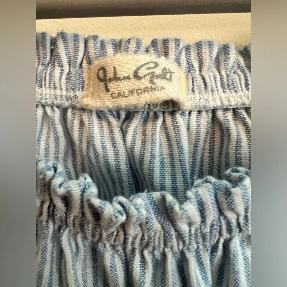 Brandy Melville John Galt Maura Stripe Off The Shoulder Top Size: One Size (S) - Image 8