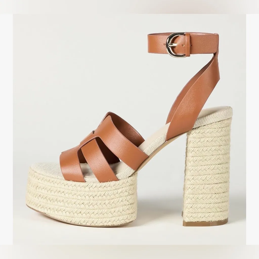 NEW The Drop Women's Bea Platform Heel 11 $65 Tan - Image 3